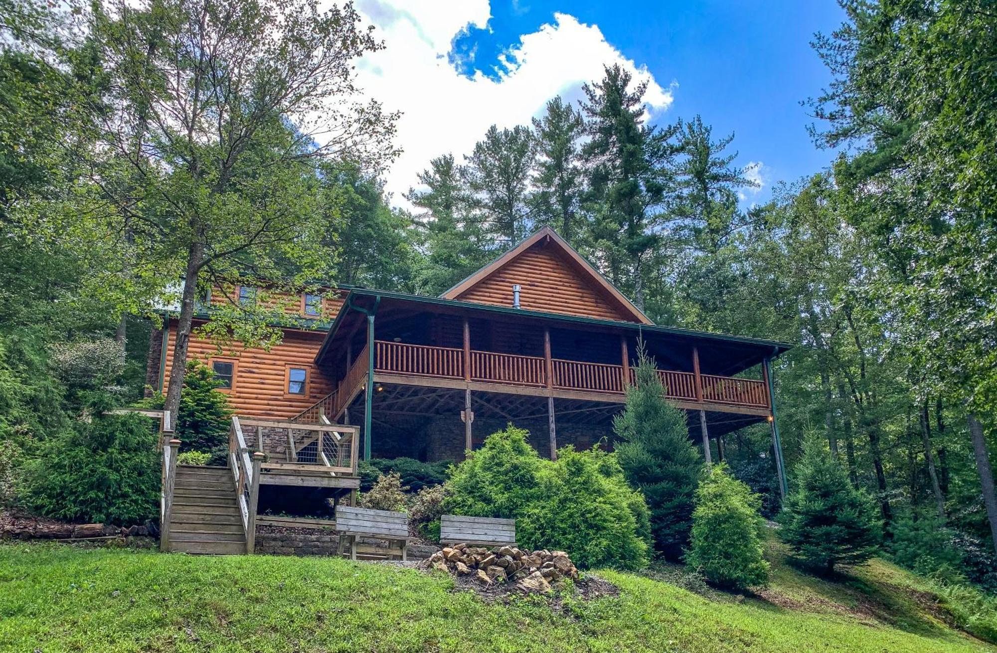 Pine Log Lodge Jefferson Exterior photo