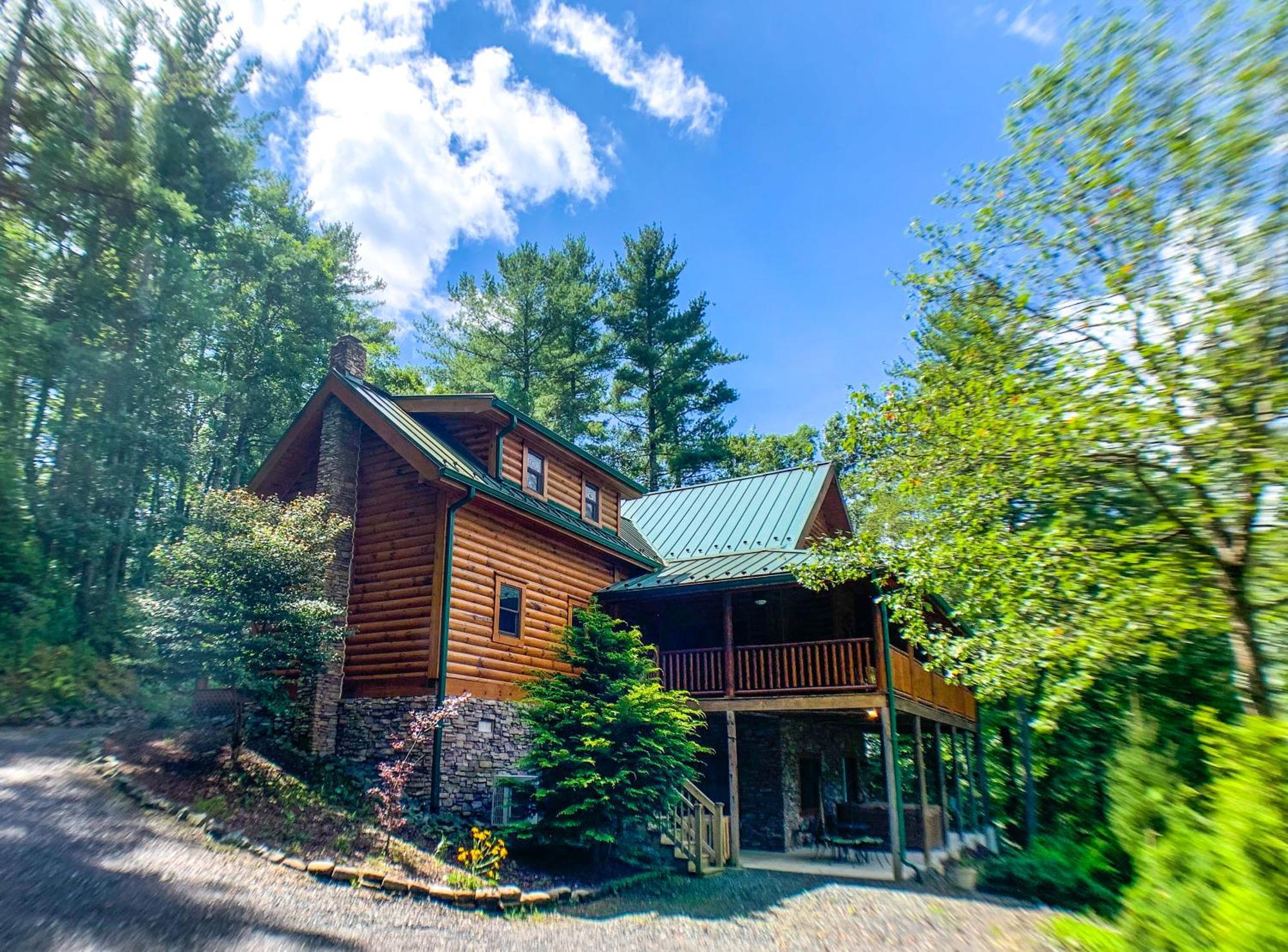 Pine Log Lodge Jefferson Exterior photo